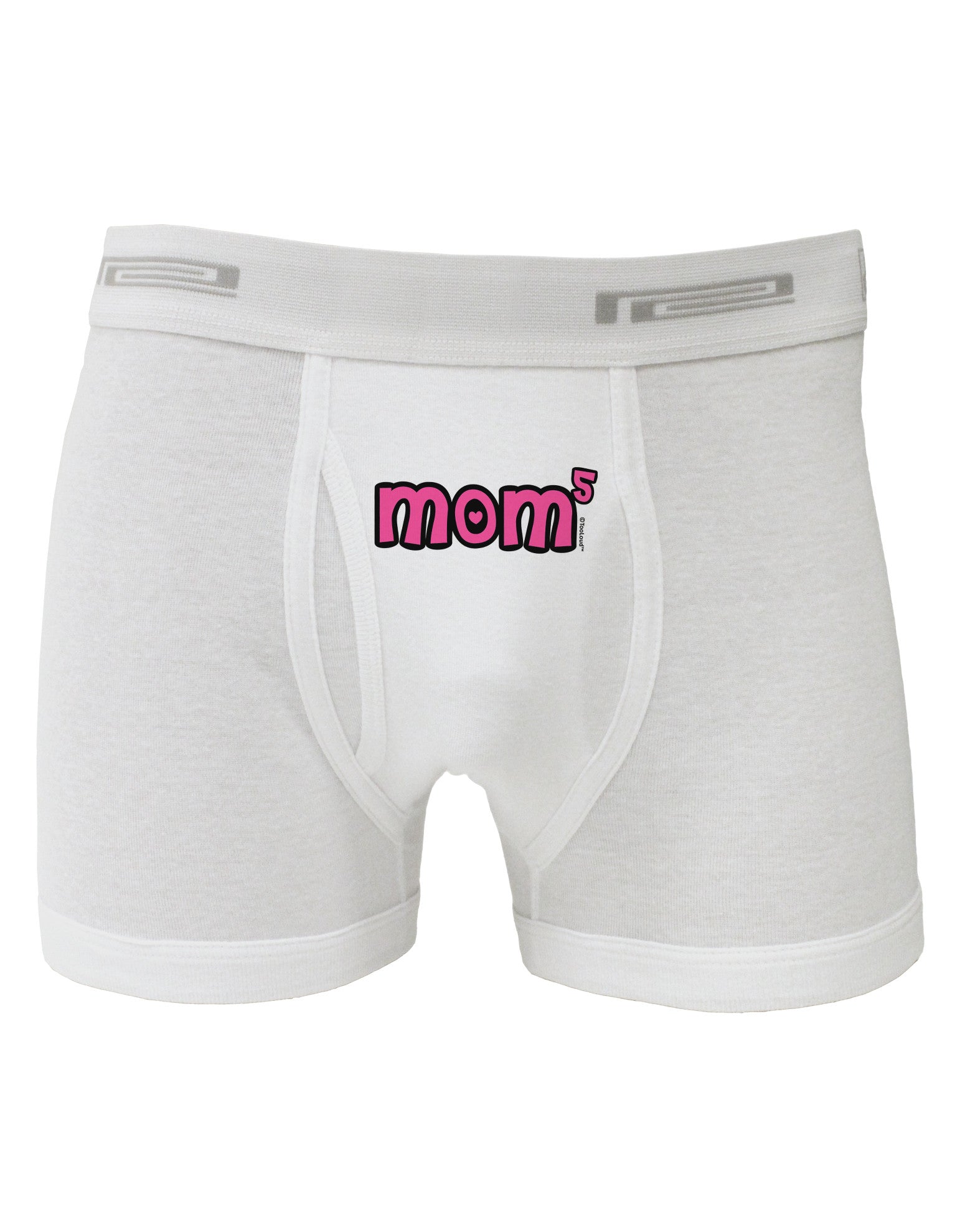 Mom to the Fifth Power - Cute Mom of 5 Design Boxer Briefs by TooLoud-Boxer Briefs-TooLoud-White-Small-Davson Sales