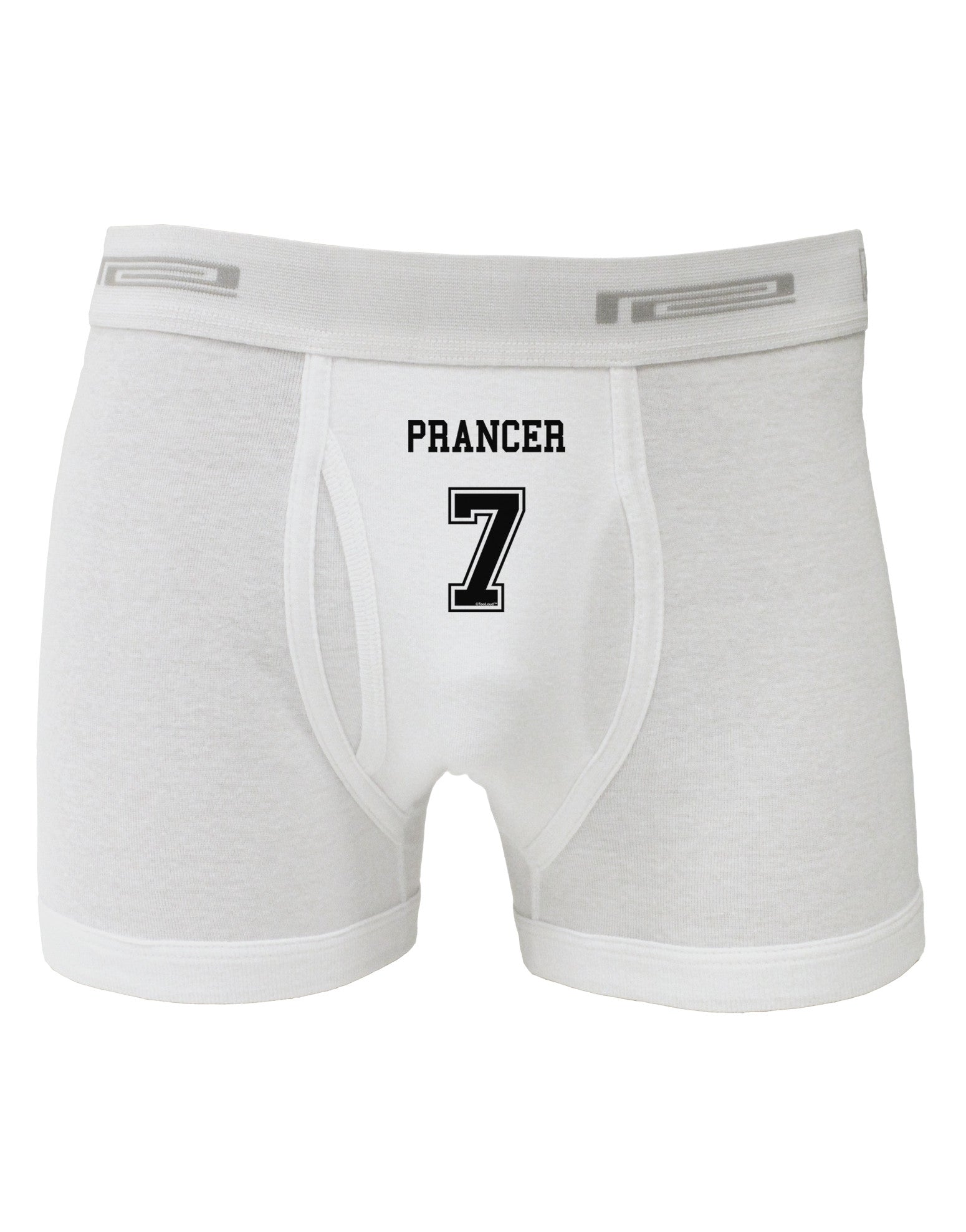 Reindeer Jersey - Prancer 7 Boxer Briefs-Boxer Briefs-TooLoud-White-Small-Davson Sales