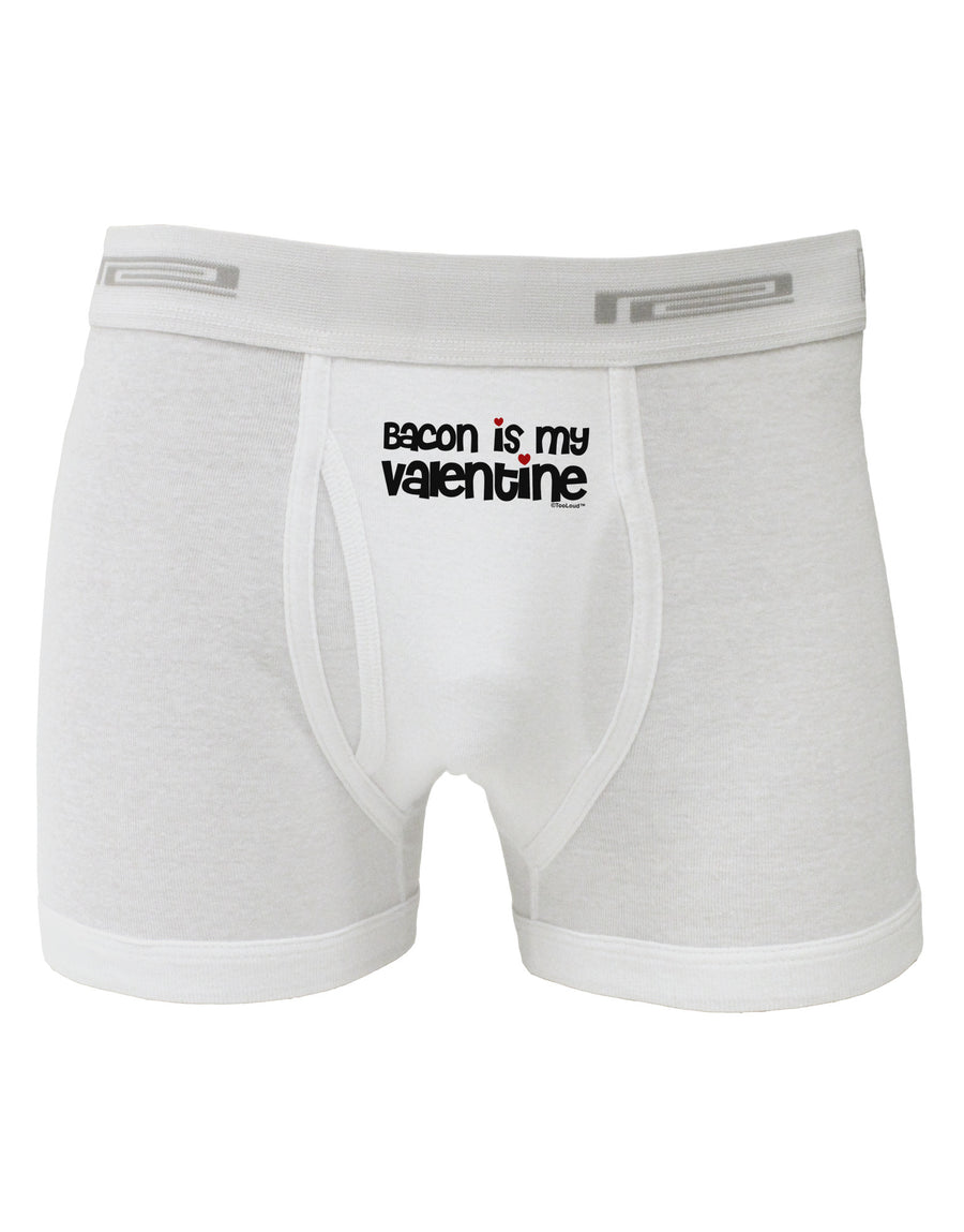 Bacon is My Valentine Boxer Briefs by TooLoud-Boxer Briefs-TooLoud-White-Small-Davson Sales