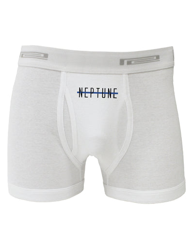 Planet Neptune Text Only Boxer Briefs-Boxer Briefs-TooLoud-White-Small-Davson Sales