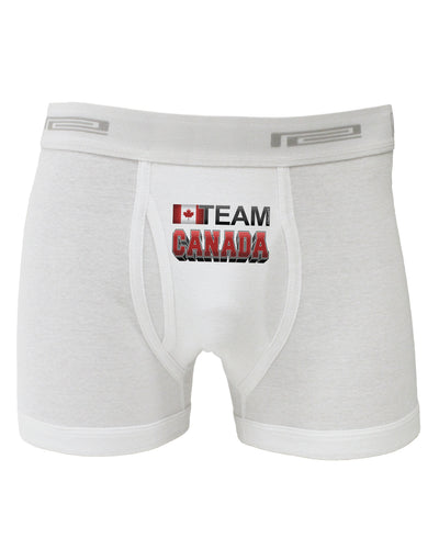 Sporty Team Canada Boxer Briefs-Boxer Briefs-TooLoud-White-Small-Davson Sales