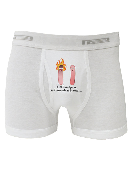 It's All Fun and Games - Wiener Boxer Briefs by TooLoud-Boxer Briefs-TooLoud-White-Small-Davson Sales