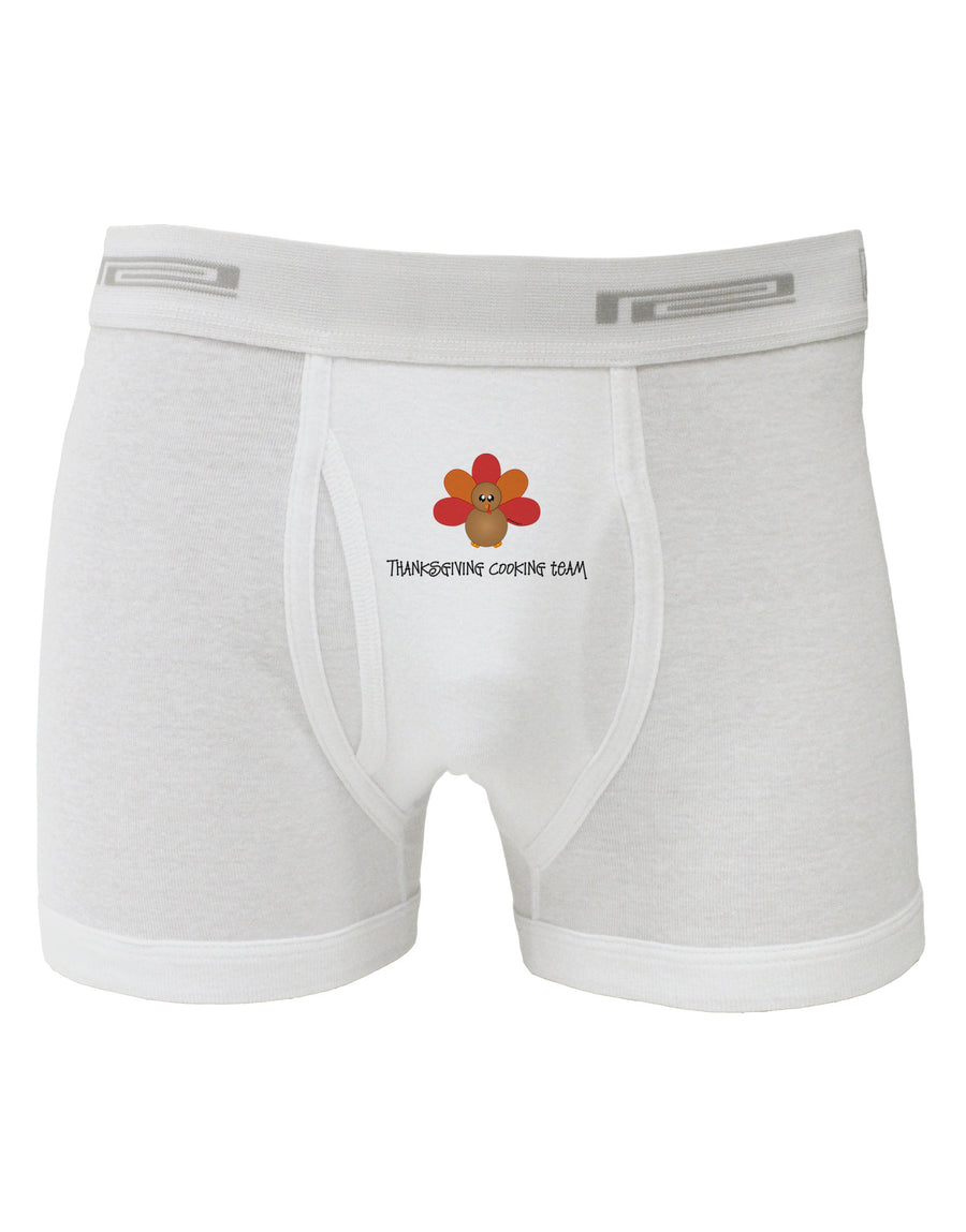 Thanksgiving Cooking Team - Turkey Boxer Briefs by TooLoud-Boxer Briefs-TooLoud-White-Small-Davson Sales