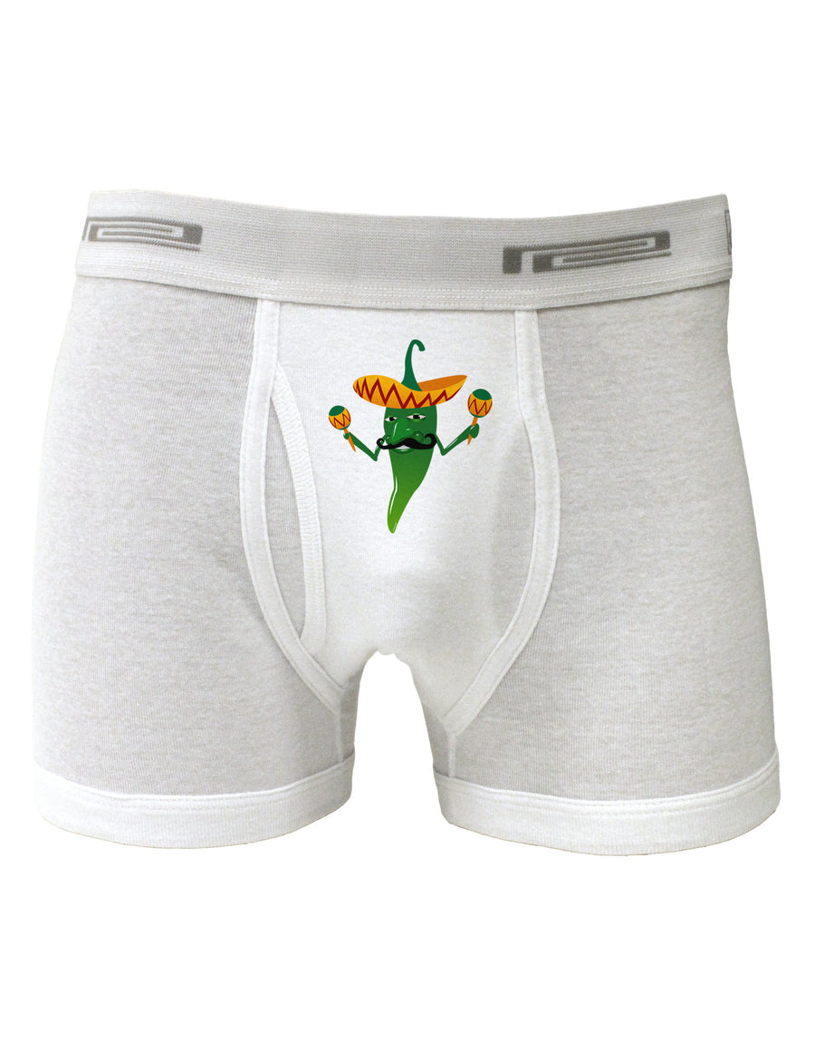 Green Hot Mexican Chili Pepper Boxer Briefs-Boxer Briefs-TooLoud-White-Small-Davson Sales