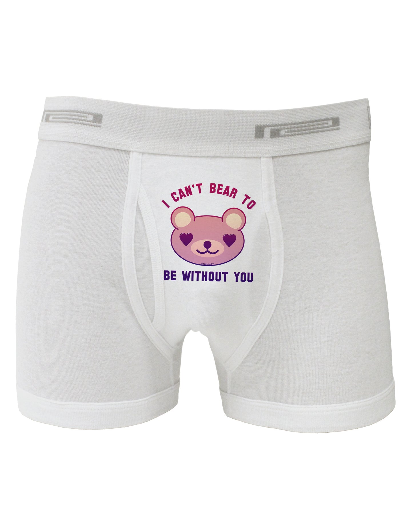 I Can't Bear to be Without You Boxer Briefs by-Boxer Briefs-TooLoud-White-Small-Davson Sales