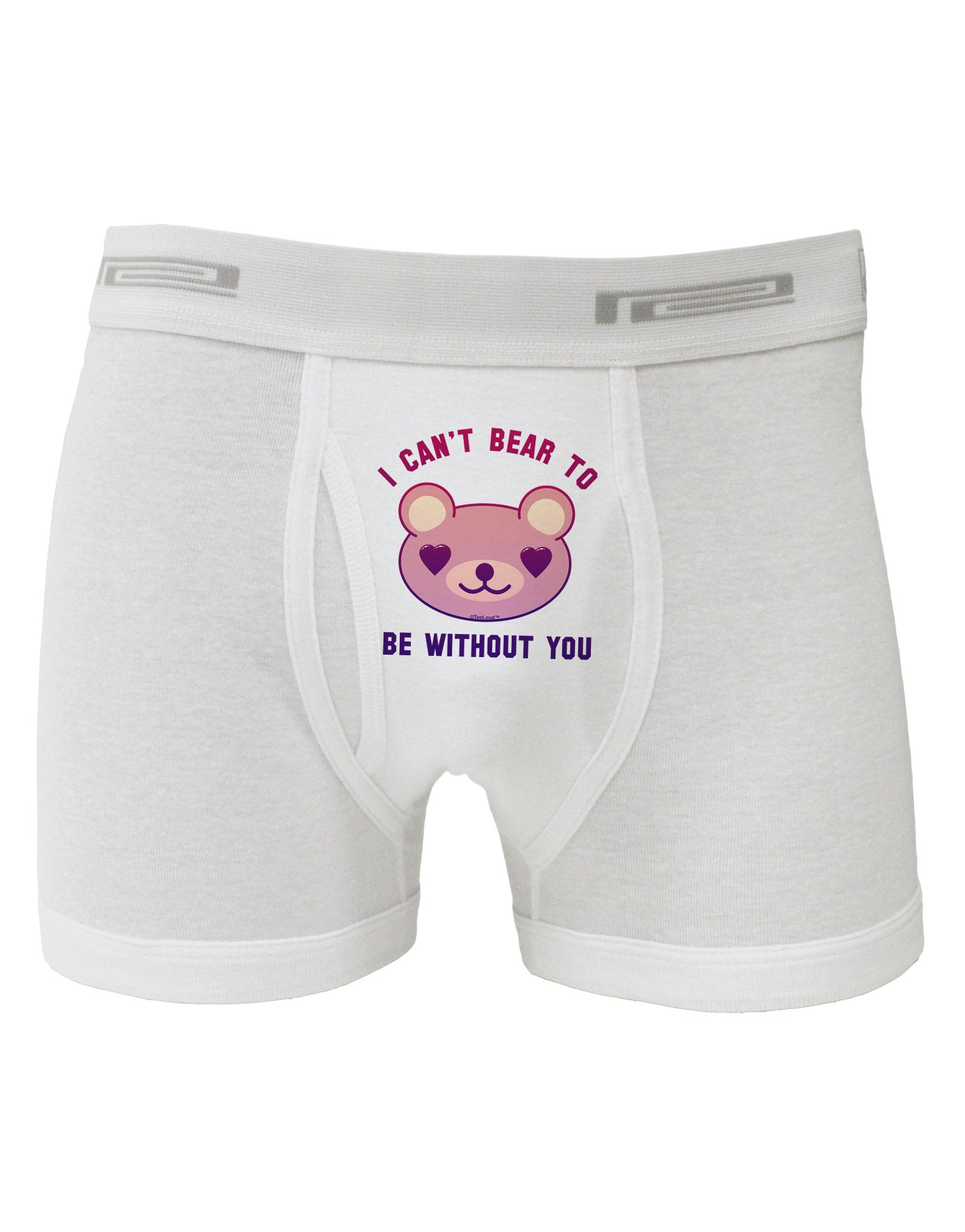 I Can't Bear to be Without You Boxer Briefs by-Boxer Briefs-TooLoud-White-Small-Davson Sales