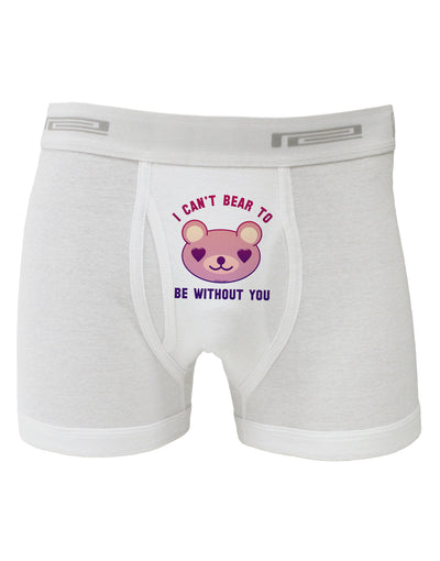 I Can't Bear to be Without You Boxer Briefs by-Boxer Briefs-TooLoud-White-Small-Davson Sales