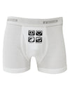 PLUR Squares BnW Boxer Briefs-Boxer Briefs-TooLoud-White-Small-Davson Sales