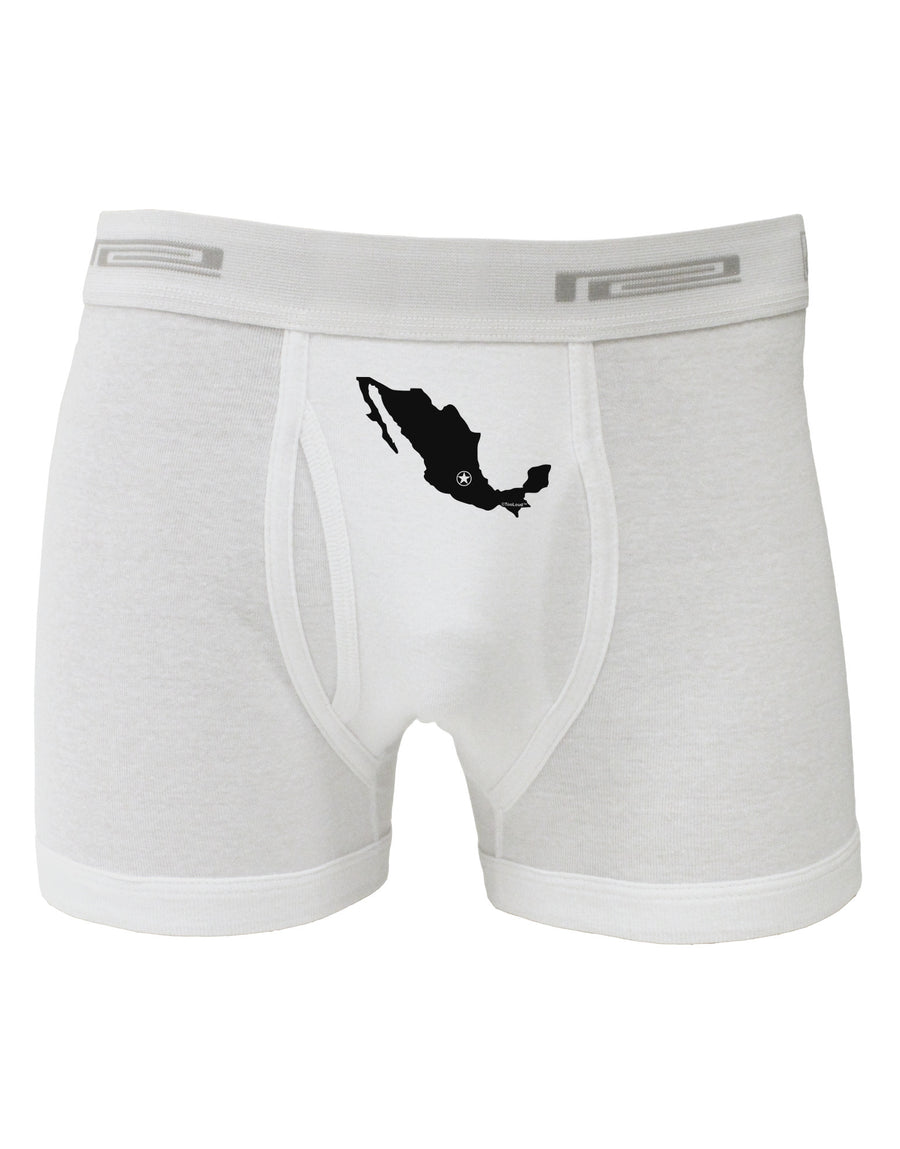 Mexico - Mexico City Star Boxer Briefs-Boxer Briefs-TooLoud-White-Small-Davson Sales