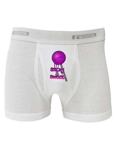 Sticky & Sweet Lollipop Boxer Briefs-Boxer Briefs-TooLoud-White-Small-Davson Sales