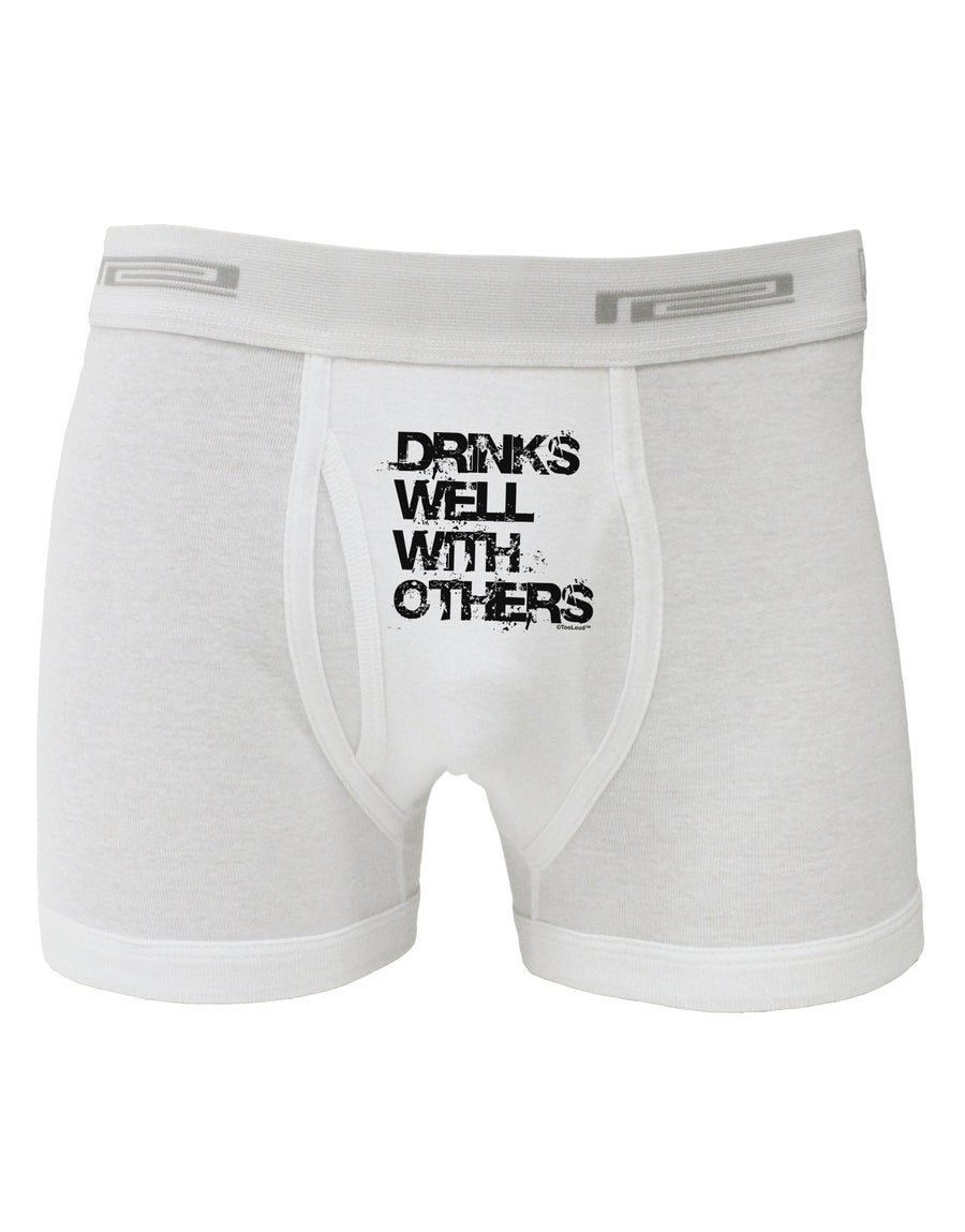 Drinks Well With Others Boxer Briefs by TooLoud-Boxer Briefs-TooLoud-White-Small-Davson Sales