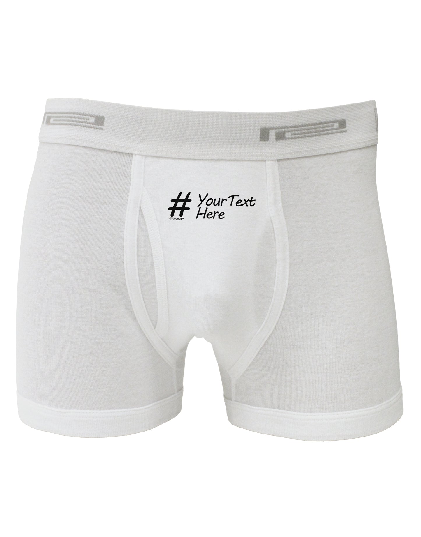 Personalized Hashtag Boxer Briefs by TooLoud-Boxer Briefs-TooLoud-White-Small-Davson Sales