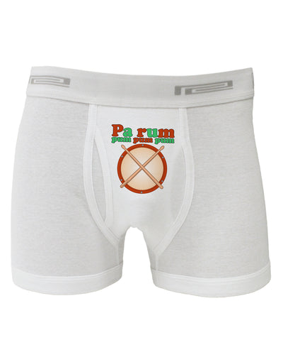 Pa Rum Pum Pum Pum Boxer Briefs-Boxer Briefs-TooLoud-White-Small-Davson Sales