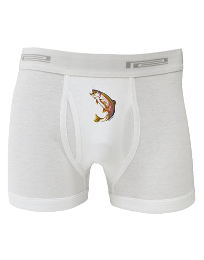 Rainbow Trout Boxer Briefs-Boxer Briefs-TooLoud-White-Small-Davson Sales