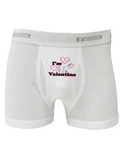 I'm HIS Valentine Boxer Briefs-Boxer Briefs-TooLoud-White-Small-Davson Sales