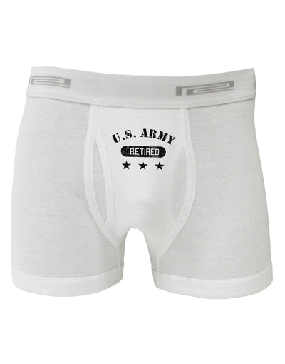 Retired Army Boxer Briefs-Boxer Briefs-TooLoud-White-Small-Davson Sales