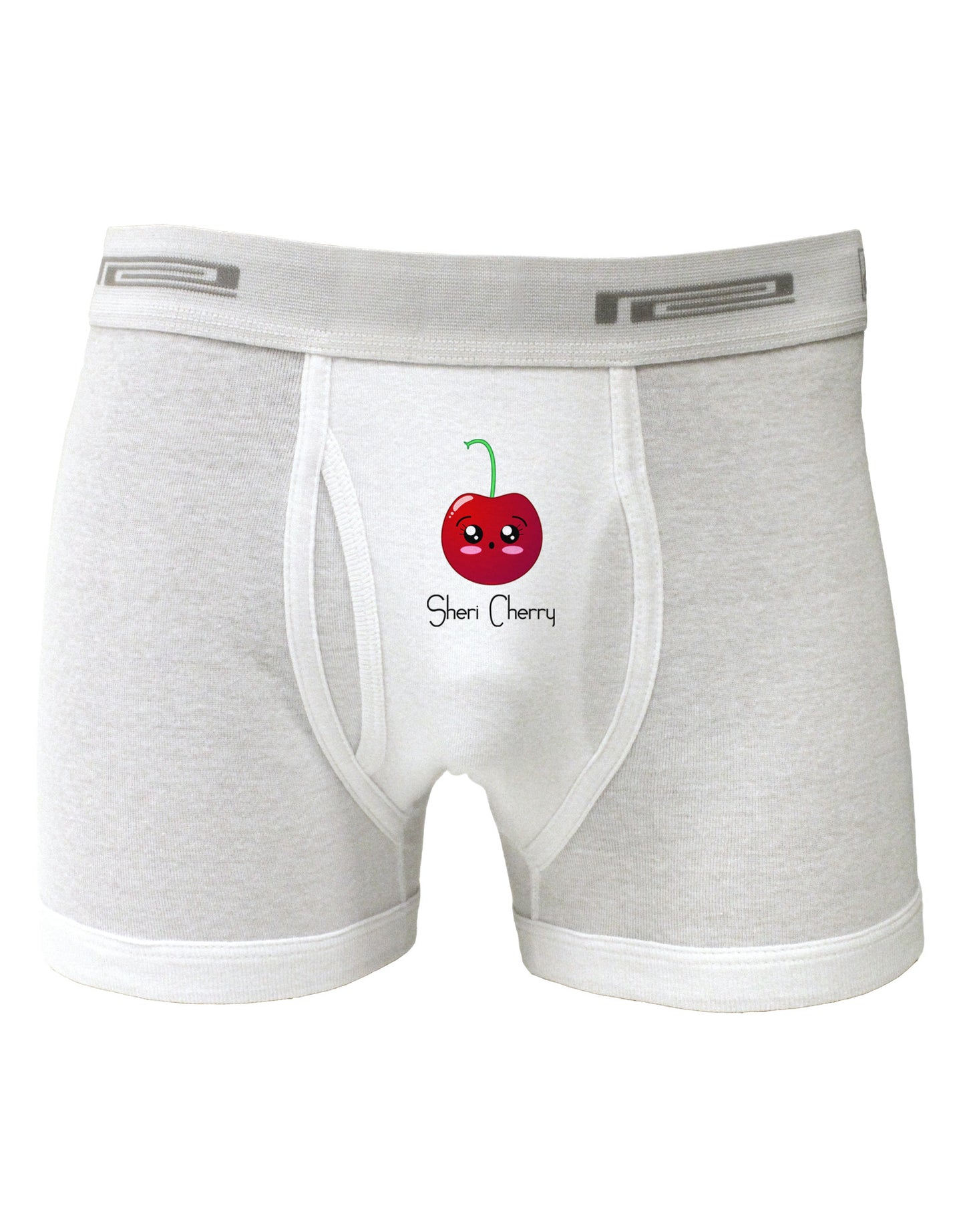 Sheri Cherry Text Boxer Briefs-Boxer Briefs-TooLoud-White-Small-Davson Sales