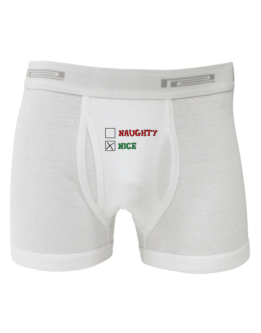 Naughty or Nice Christmas - Nice Boxer Briefs-Boxer Briefs-TooLoud-White-Small-Davson Sales