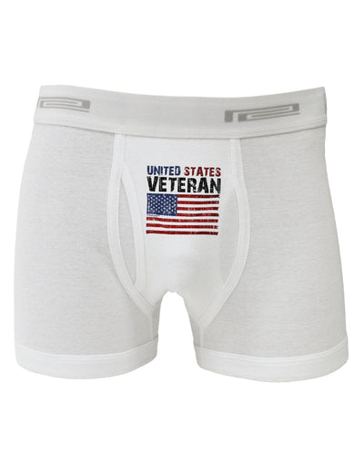 US Veteran Distressed Boxer Briefs-Boxer Briefs-TooLoud-White-Small-Davson Sales