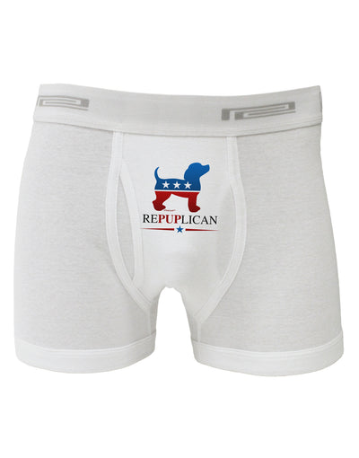 RePUPlican Boxer Briefs-Boxer Briefs-TooLoud-White-Small-Davson Sales