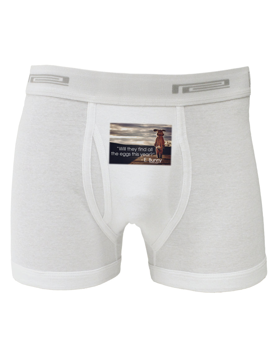 Will They Find the Eggs - Easter Bunny Boxer Briefs by TooLoud-Boxer Briefs-TooLoud-White-Small-Davson Sales