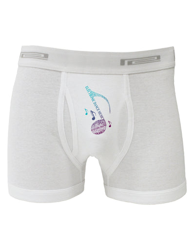 Music Note Typography Boxer Briefs-Boxer Briefs-TooLoud-White-Small-Davson Sales