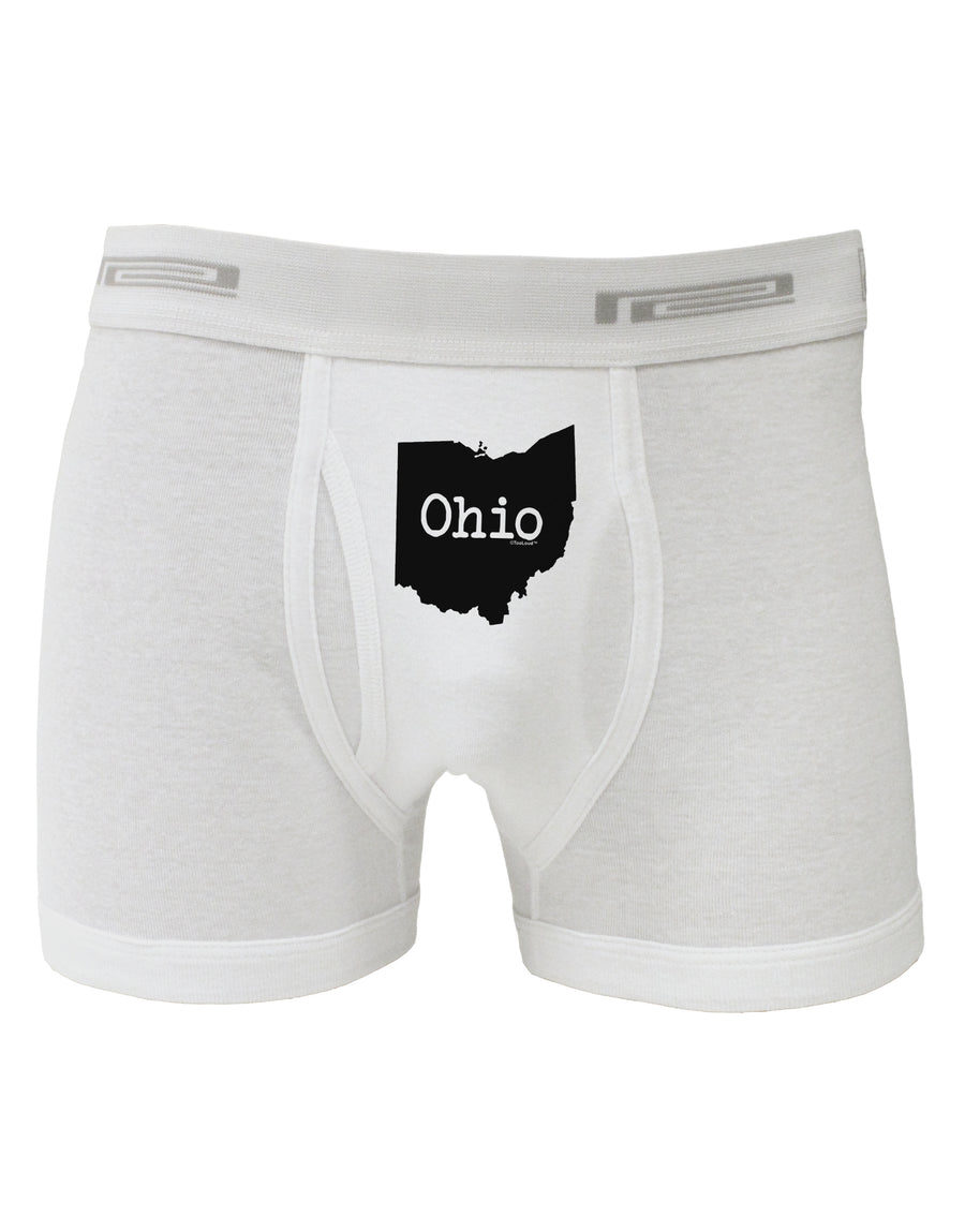 Ohio - United States Shape Boxer Briefs by TooLoud-Boxer Briefs-TooLoud-White-Small-Davson Sales