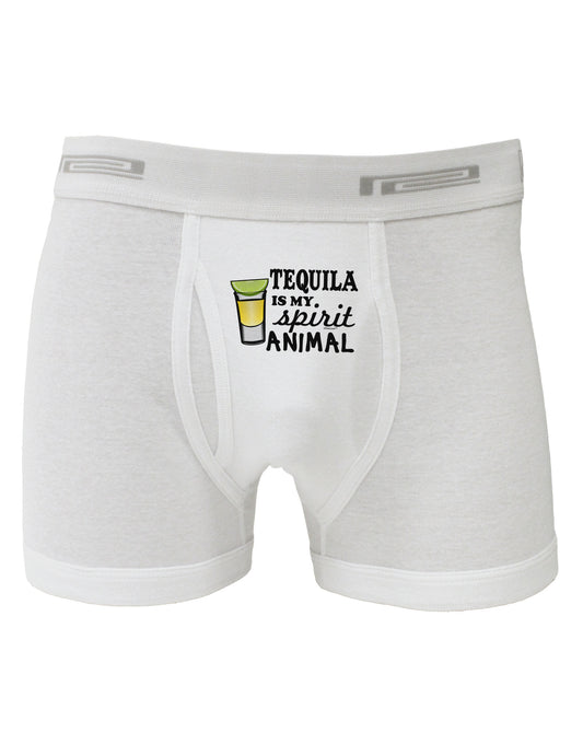 Tequila Is My Spirit Animal Boxer Briefs-Boxer Briefs-TooLoud-White-Small-Davson Sales