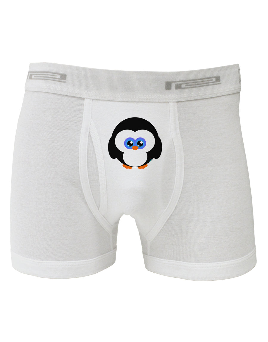 Cute Penguin Christmas Boxer Briefs-Boxer Briefs-TooLoud-White-Small-Davson Sales