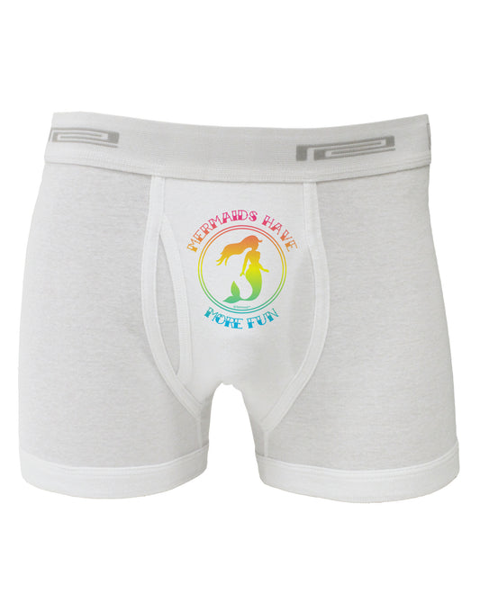 Mermaids Have More Fun - Beachy Colors Boxer Briefs-Boxer Briefs-TooLoud-White-Small-Davson Sales
