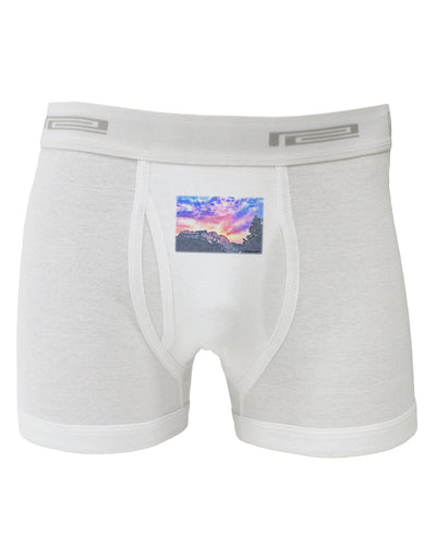 Colorado Rainbow Sunset Watercolor Boxer Briefs-Boxer Briefs-TooLoud-White-Small-Davson Sales