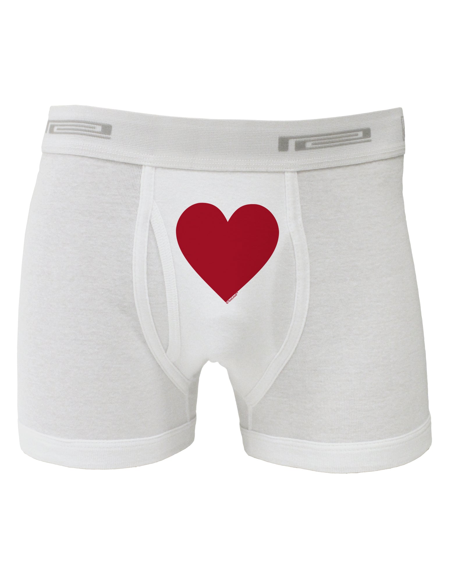 Big Red Heart Valentine's Day Boxer Briefs-Boxer Briefs-TooLoud-White-Small-Davson Sales