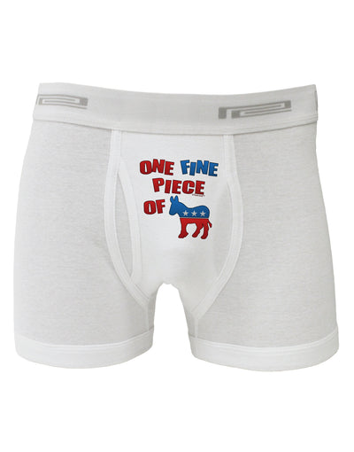 One Fine Piece Of - Democrat Boxer Briefs-Boxer Briefs-TooLoud-White-Small-Davson Sales