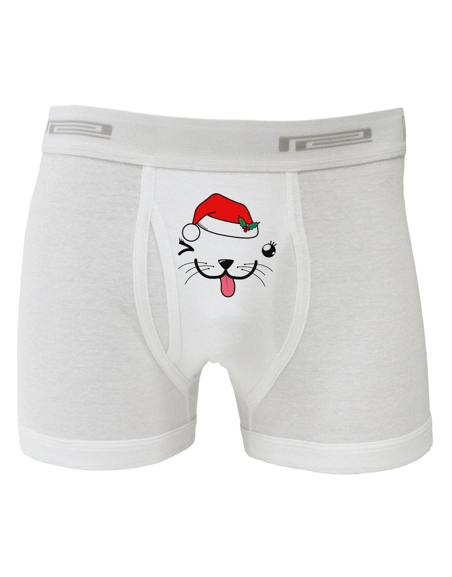 Kyu-T Face Puppina Santa Girl Dog Boxer Briefs-Boxer Briefs-TooLoud-White-Small-Davson Sales