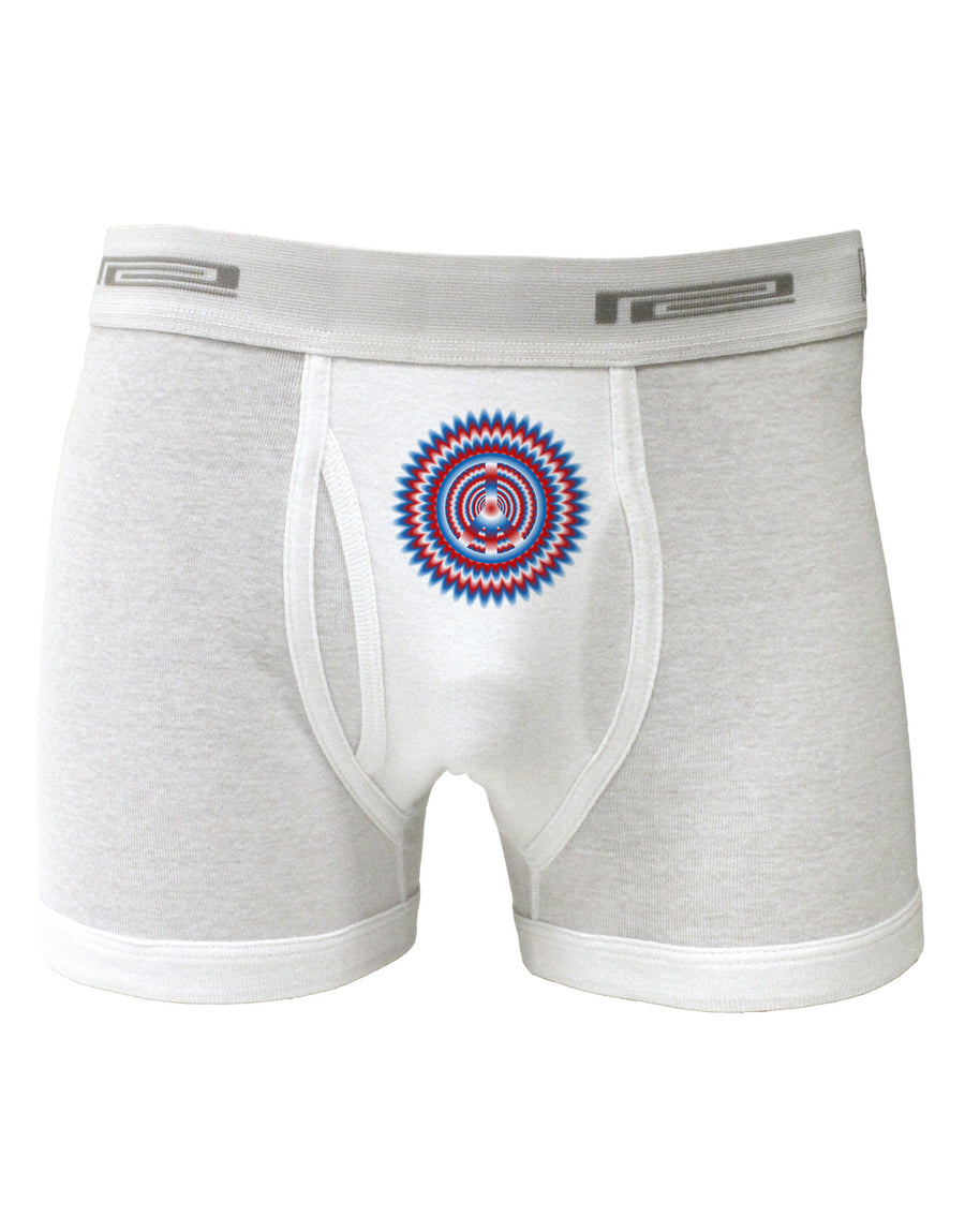 Psychedelic Peace Patriotic Boxer Briefs-Boxer Briefs-TooLoud-White-Small-Davson Sales