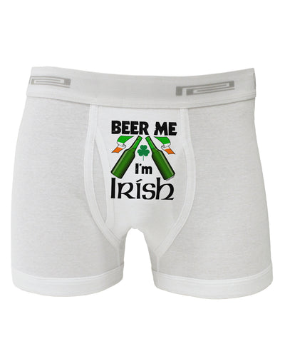 Beer Me I'm Irish Boxer Briefs-Boxer Briefs-TooLoud-White-Small-Davson Sales