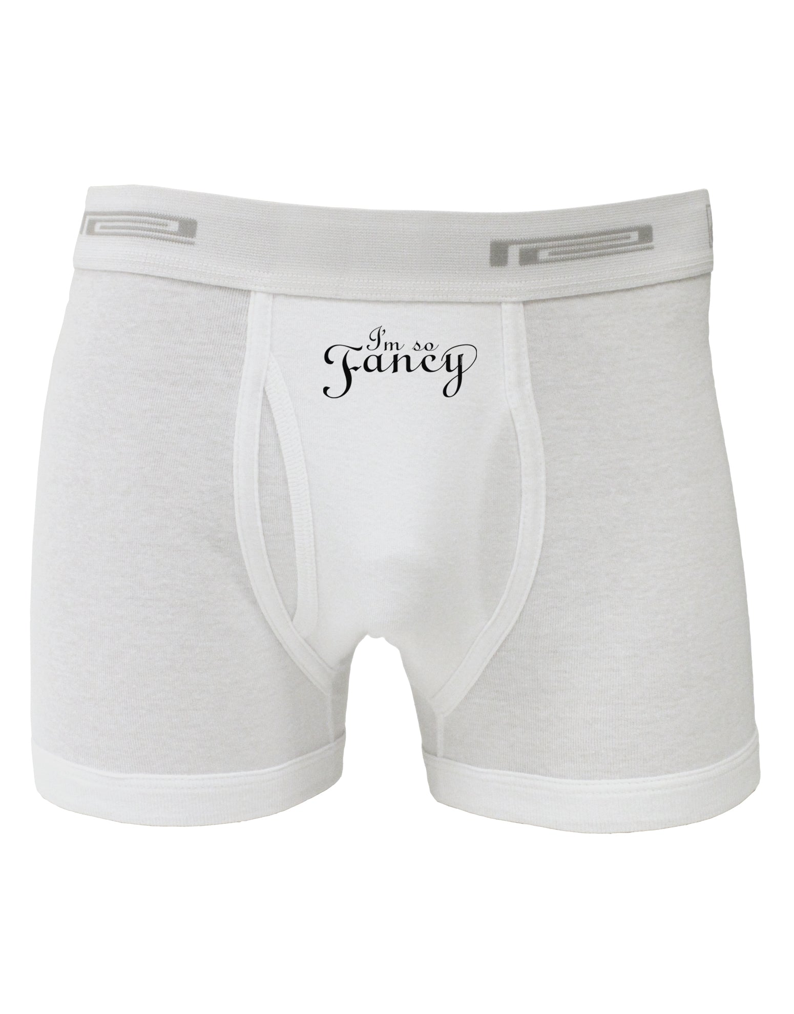 I'm So Fancy Text Boxer Briefs-Boxer Briefs-TooLoud-White-Small-Davson Sales