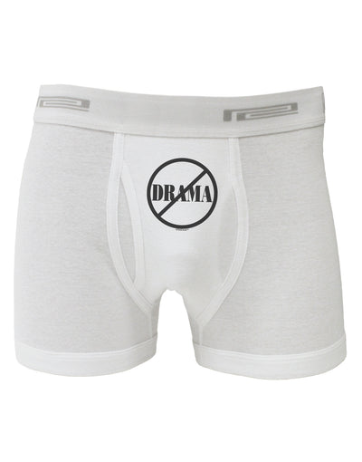 No Drama Allowed Boxer Briefs-Boxer Briefs-TooLoud-White-Small-Davson Sales