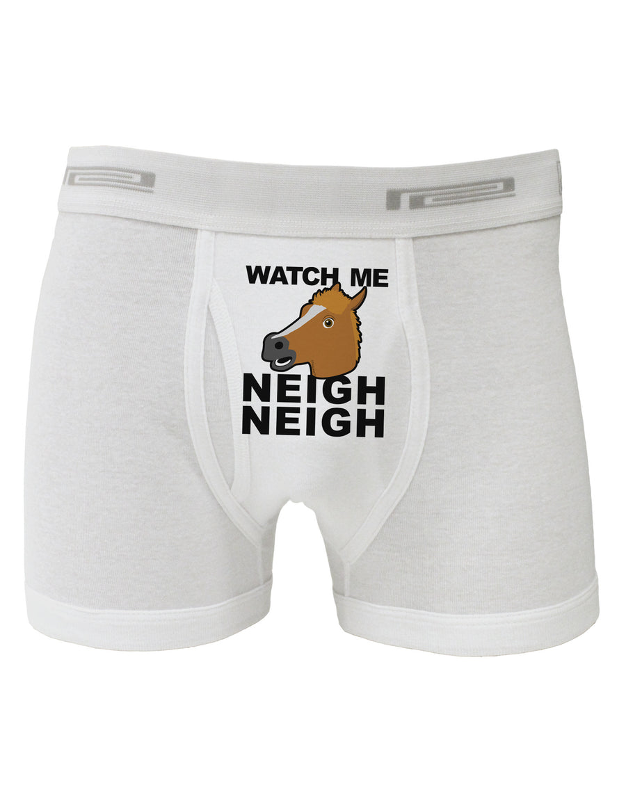 Watch Me Neigh Neigh Boxer Briefs-Boxer Briefs-TooLoud-White-Small-Davson Sales