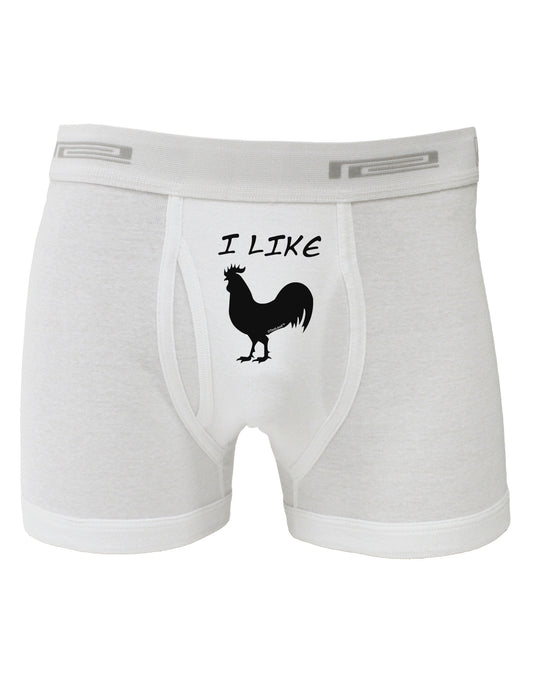 I Like Rooster Silhouette - Funny Boxer Briefs by TooLoud-Boxer Briefs-TooLoud-White-Small-Davson Sales