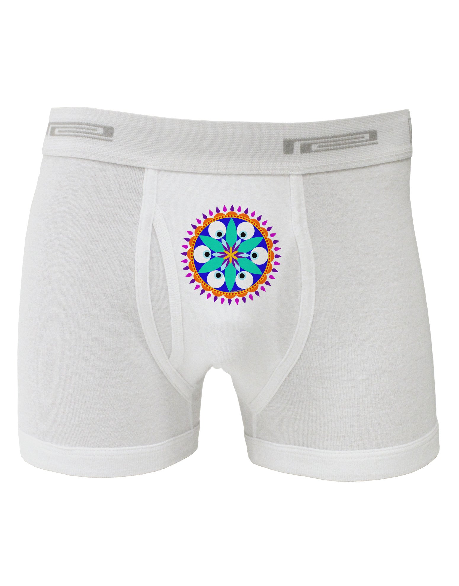 Evil Eye Protection Mandala Boxer Briefs by-Boxer Briefs-TooLoud-White-Small-Davson Sales