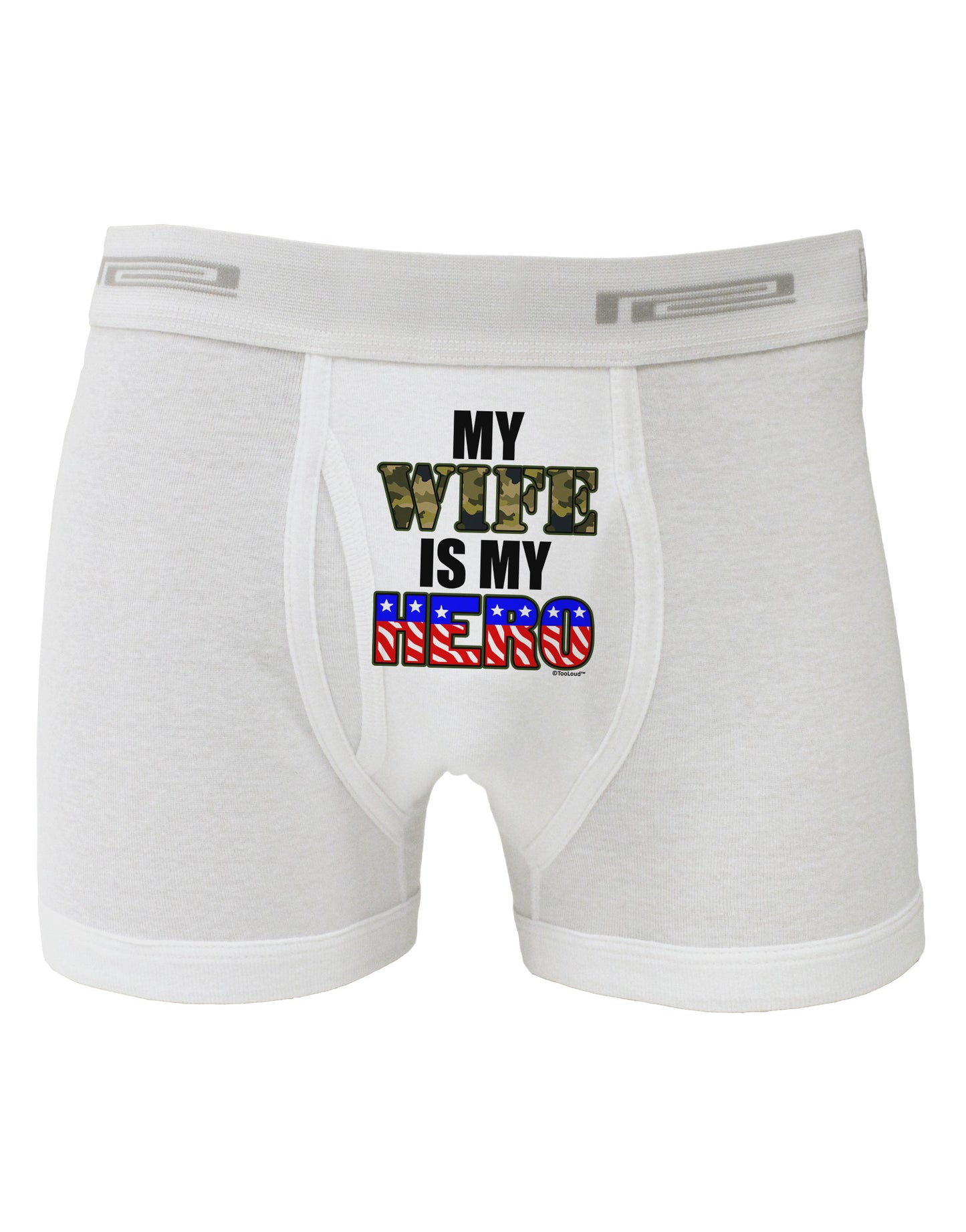 My Wife is My Hero - Armed Forces Boxer Briefs by TooLoud-Boxer Briefs-TooLoud-White-Small-Davson Sales