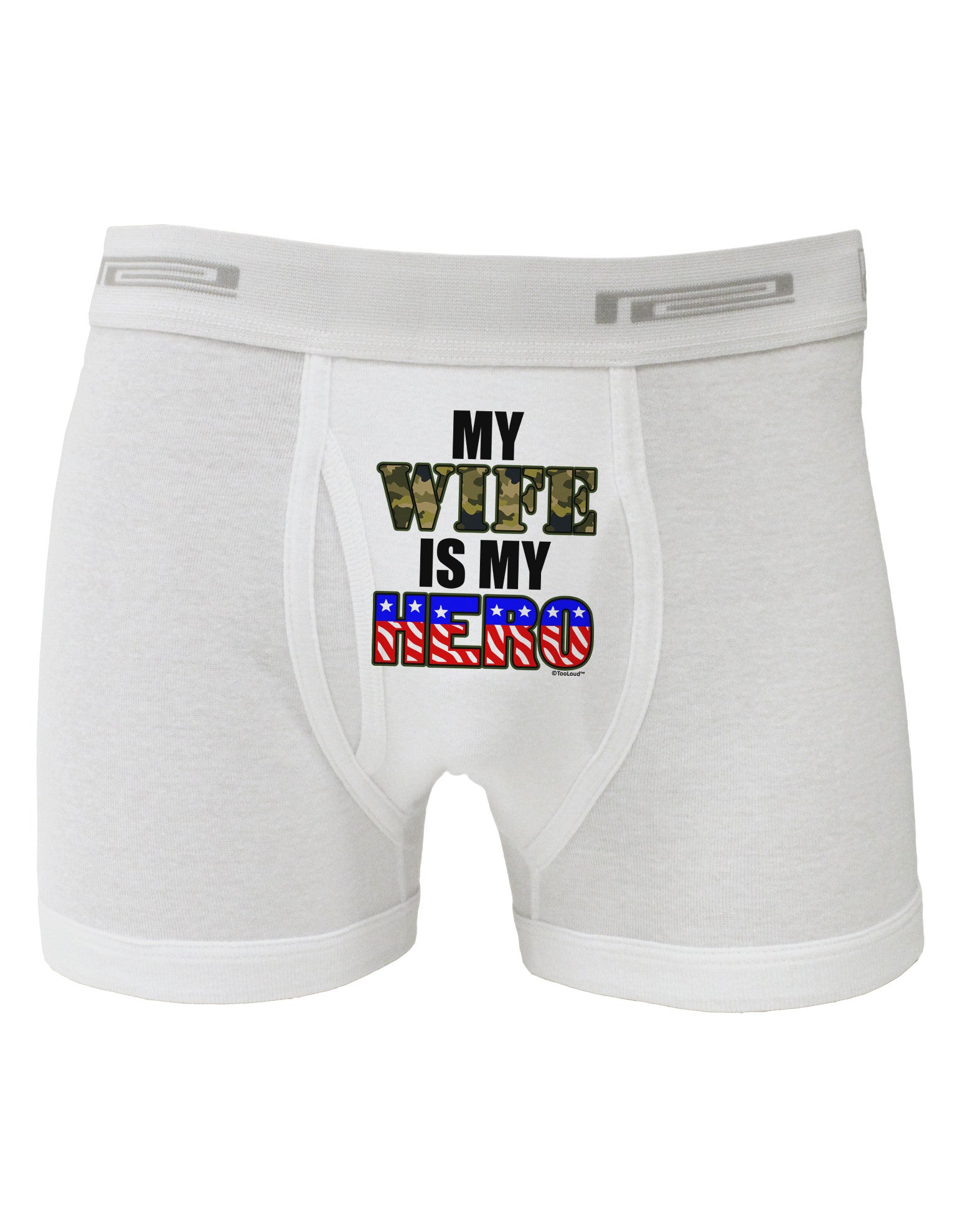 My Wife is My Hero - Armed Forces Boxer Briefs by TooLoud-Boxer Briefs-TooLoud-White-Small-Davson Sales