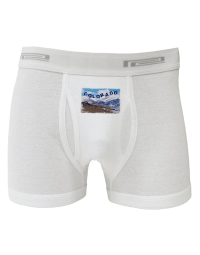 Pikes Peak Text Boxer Briefs-Boxer Briefs-TooLoud-White-Small-Davson Sales