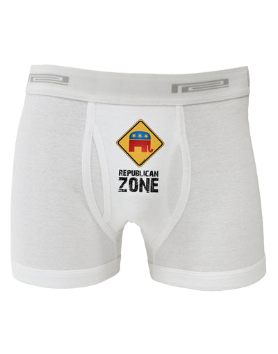 Republican Zone Boxer Briefs-Boxer Briefs-TooLoud-White-Small-Davson Sales