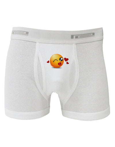 Kissy Face Emoji Girl Boxer Briefs-Boxer Briefs-TooLoud-White-Small-Davson Sales