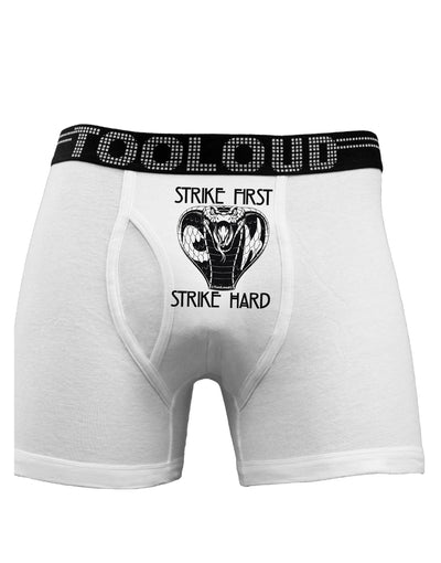 Strike First Strike Hard Cobra Boxer Briefs-Boxer Briefs-TooLoud-White-Small-Davson Sales