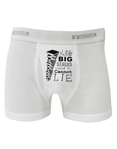 I Like Big Stacks -of books- Boxer Briefs-Boxer Briefs-TooLoud-White-Small-Davson Sales