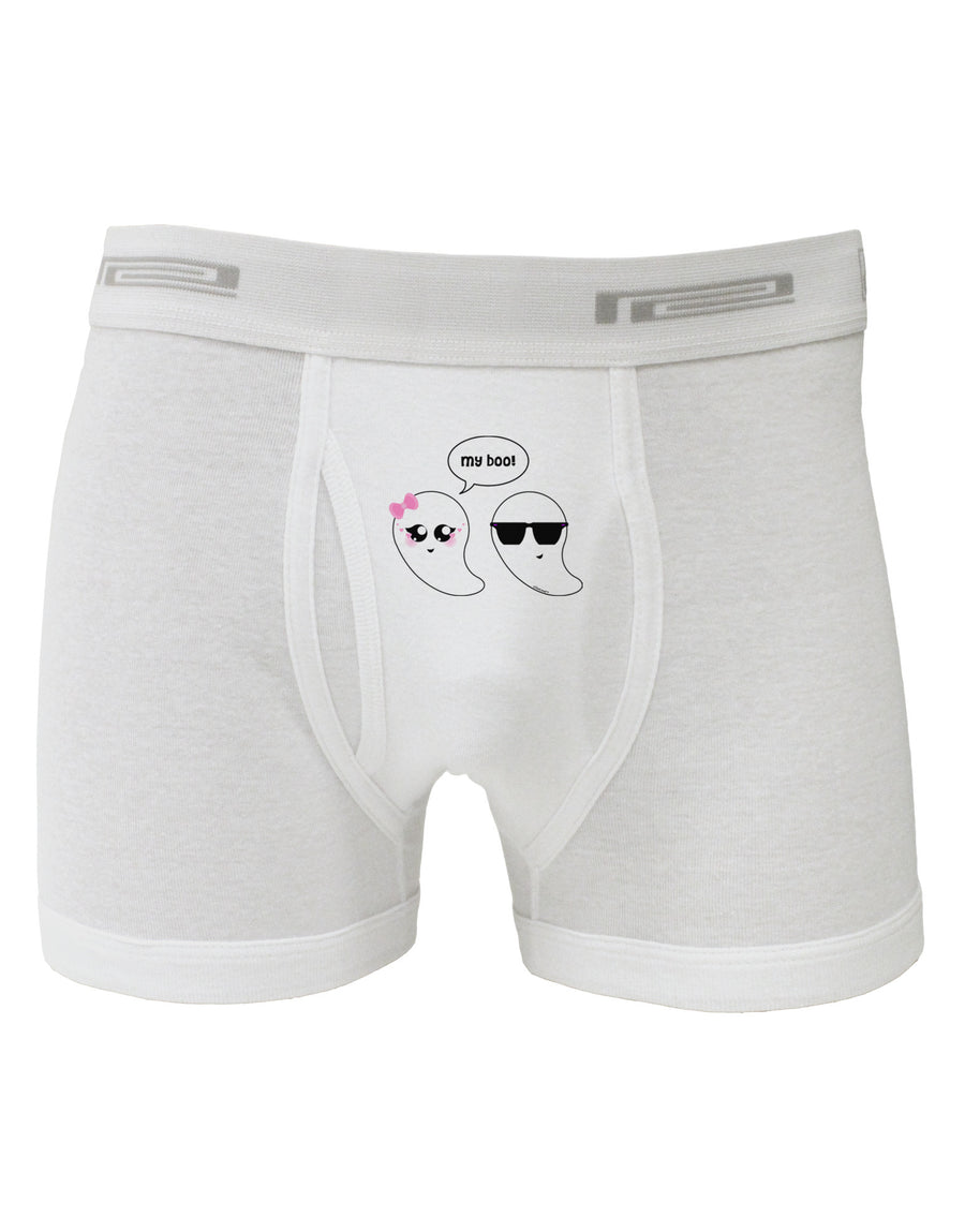 Cute Ghost Couple My Boo Halloween Boxer Briefs-Boxer Briefs-TooLoud-White-Small-Davson Sales