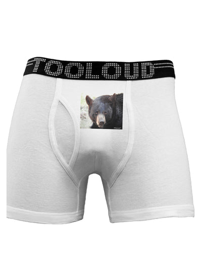 Staring Black Bear Boxer Briefs-Boxer Briefs-TooLoud-White-Small-Davson Sales